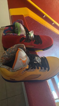 Jordan 5 “What The” 10.5 / air jordan 5 retro se varsity maize solar orange