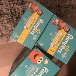 Size 2 Diapers (80 For 3 Boxes) Total Diapers 408