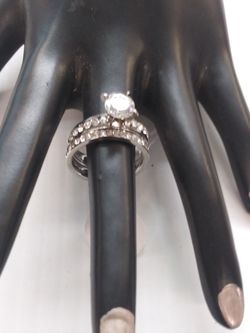 Stainless steel ladies wedding Ring set