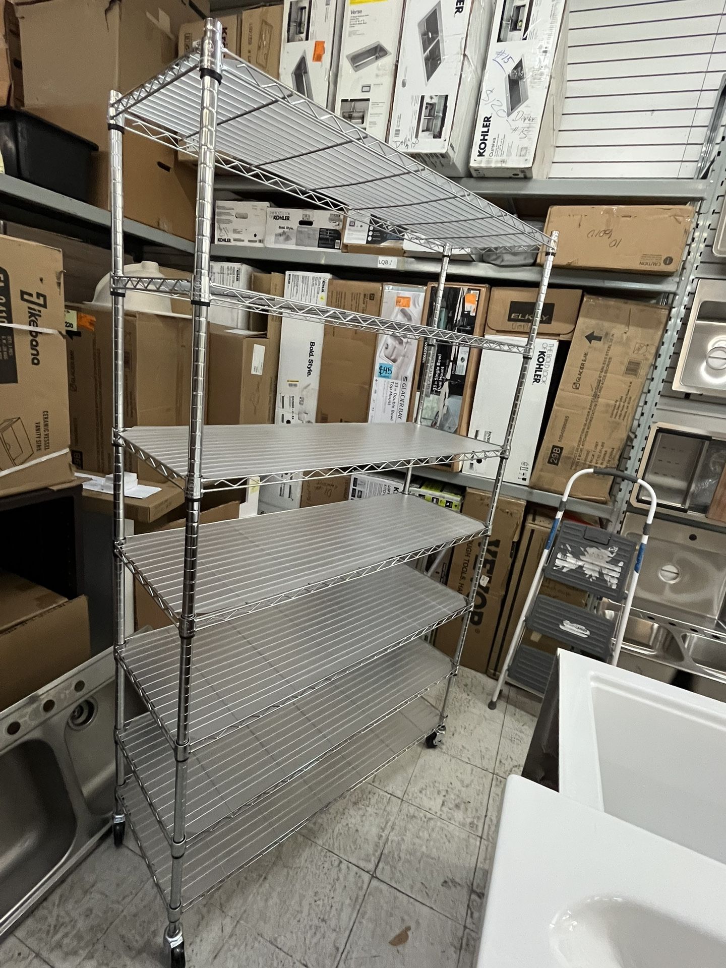 7-Tire Wire Shelving Rack
