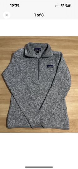 Patagonia Women’s Better Sweater 1/4 Zip Pullover Fleece Gray XS