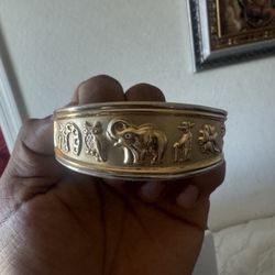 14k Elephant Charm Bracelet