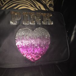 Pink laptop bag