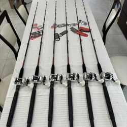 Shimano Trinidad 30A on New Redbone Offshore Series, Rods