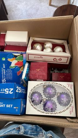 Box Full Of Christmas Decor