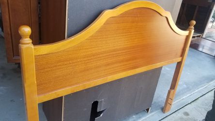 Solid wood Bed back board for twin or full size bed