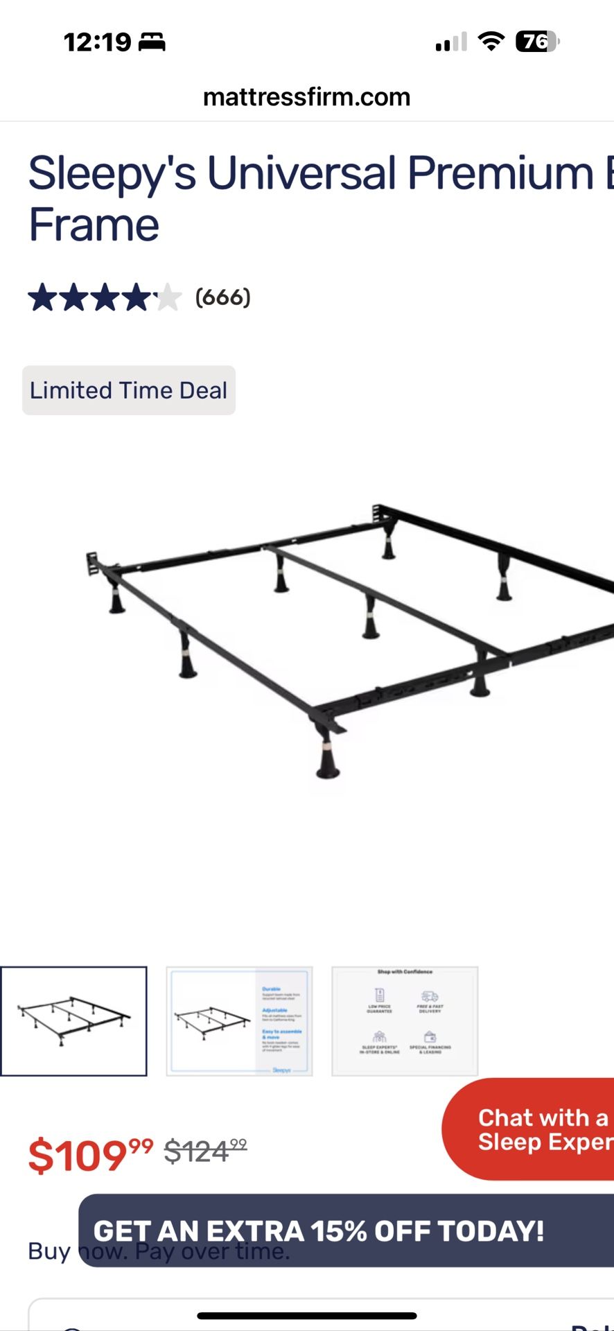 Metal Frame For King Size With Two Twin Box Spring