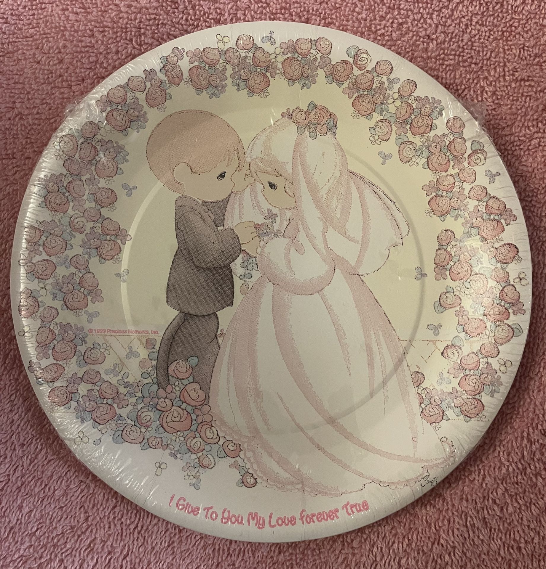 Precious Moments Wedding 8 Count Plates New