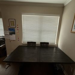 Hardwood Extendable Dinner Table 