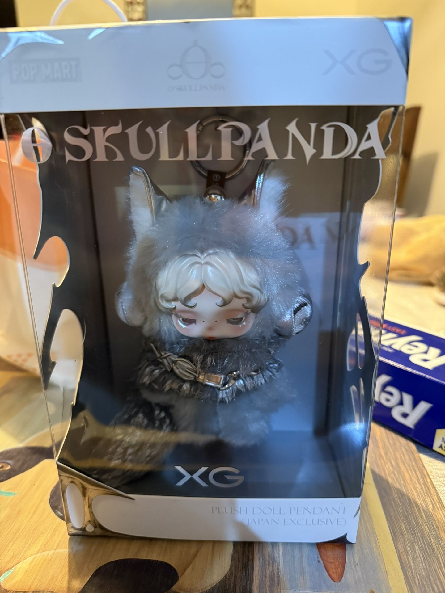 SKULLPANDA x XG Plush Toy Pendant Japan Exclusive ALPHAZ With Novelty Sticker