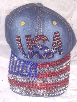 USA Bling hat