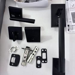 Kwikset SmartKey Front Door Lock Set – Matte Black (Brand New) 