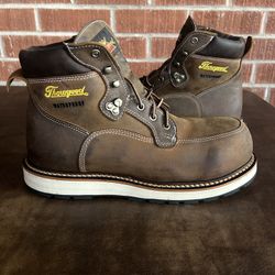 Thorogood Iron River Men's Composite Toe Waterproof Wedge 6” Leather Work Boots Size 9.5D