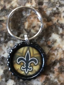 Saints keychain