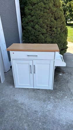 White art or kitchen cabinet