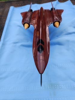Mahogany SR-71 Blackbird wood model