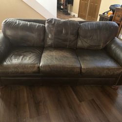 FREE Large Used Leather Couch