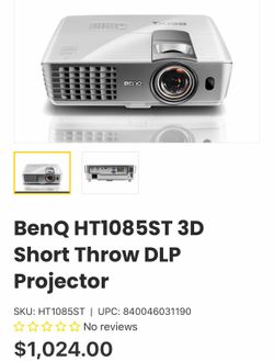 BenQ HT1085ST ЗD Short Throw DLP Projector
