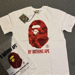 Bape Shirt Red Camo