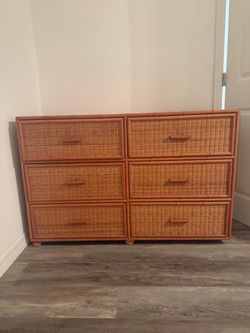 Bamboo 6 Drawer Dresser