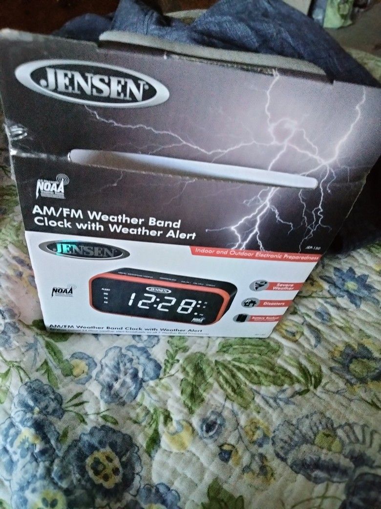 New In Box Jensen Am/Fm Weather Alert Radio
