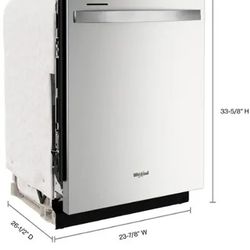 Whrilpool Dishwasher Stainless Steel