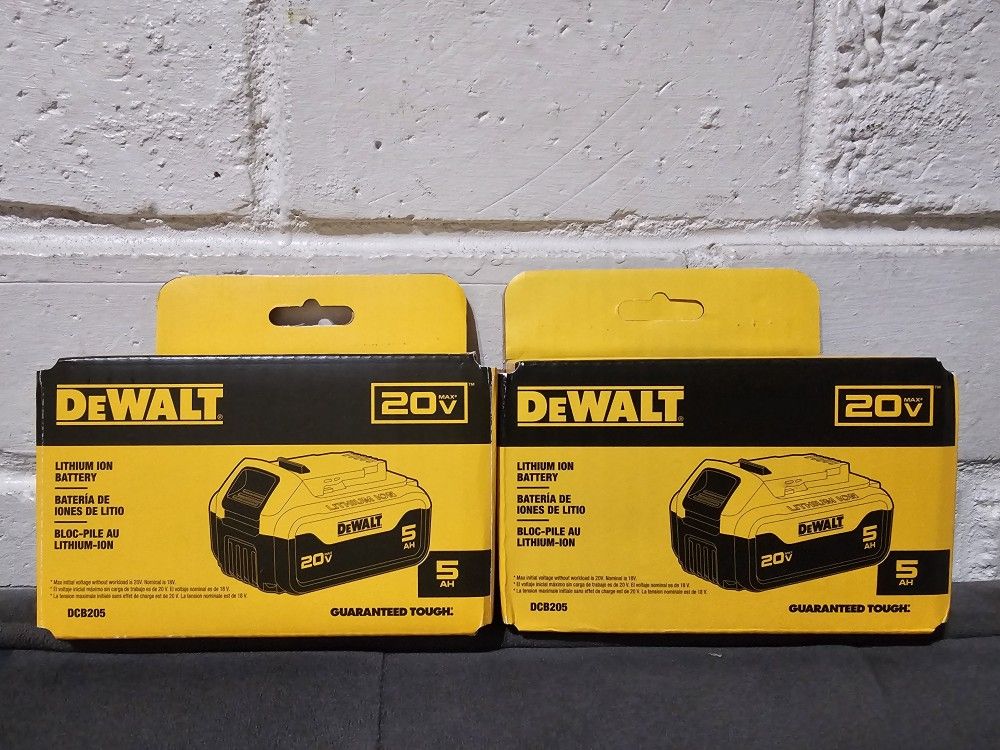 Paquete de Bateria dewalt 5.0 AH Precio firme