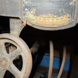 Vintage early 1900s industrial "Universal" table saws by J.D. Wallace & Co.