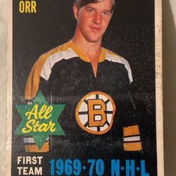 1969-70 Bobby Orr All Star First Team Hockey Card
