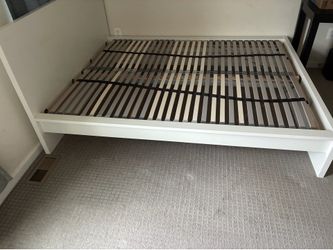 IKEA White Bed Frame - Queen