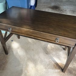 Real Wooden Desk with Foldable Drawer -usable for keyboard 