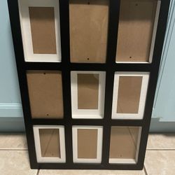 3-D 4x6 Photo Collage Frame With Glass 