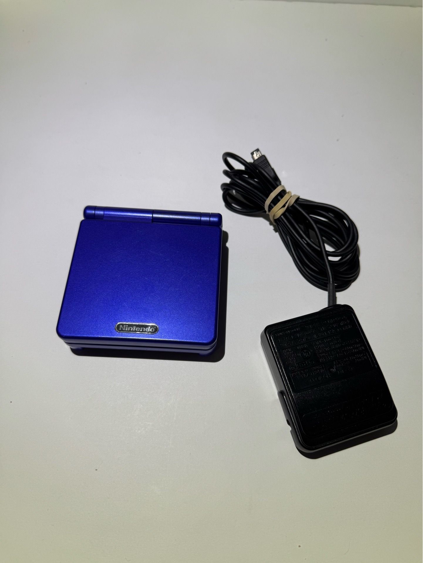 Nintendo Game Boy Advance SP 2002 AGS-001 Handheld System Cobalt Blue - Tested