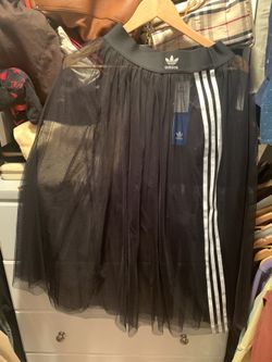 Adidas originals tulle black skirt