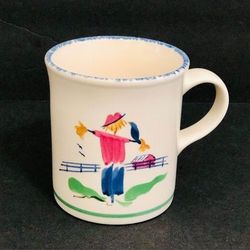 Vintage Pfaltzgraff Ceramic Sunnydale Scarecrow Mug.