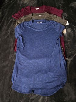 Mudd High-Low Womens Short Sleeve Tunic Top XL