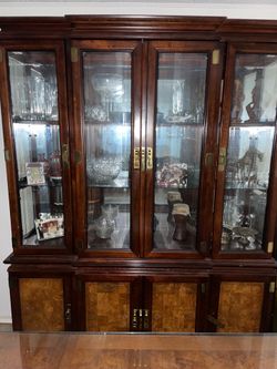 Nice wood china cabinet!!