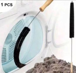 Flexible Dryer Vent Brush Drain Pipe Multipurpose Wood Handle Cleaning Brush