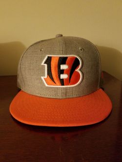 New Era Bengals grey and orange fitted hat