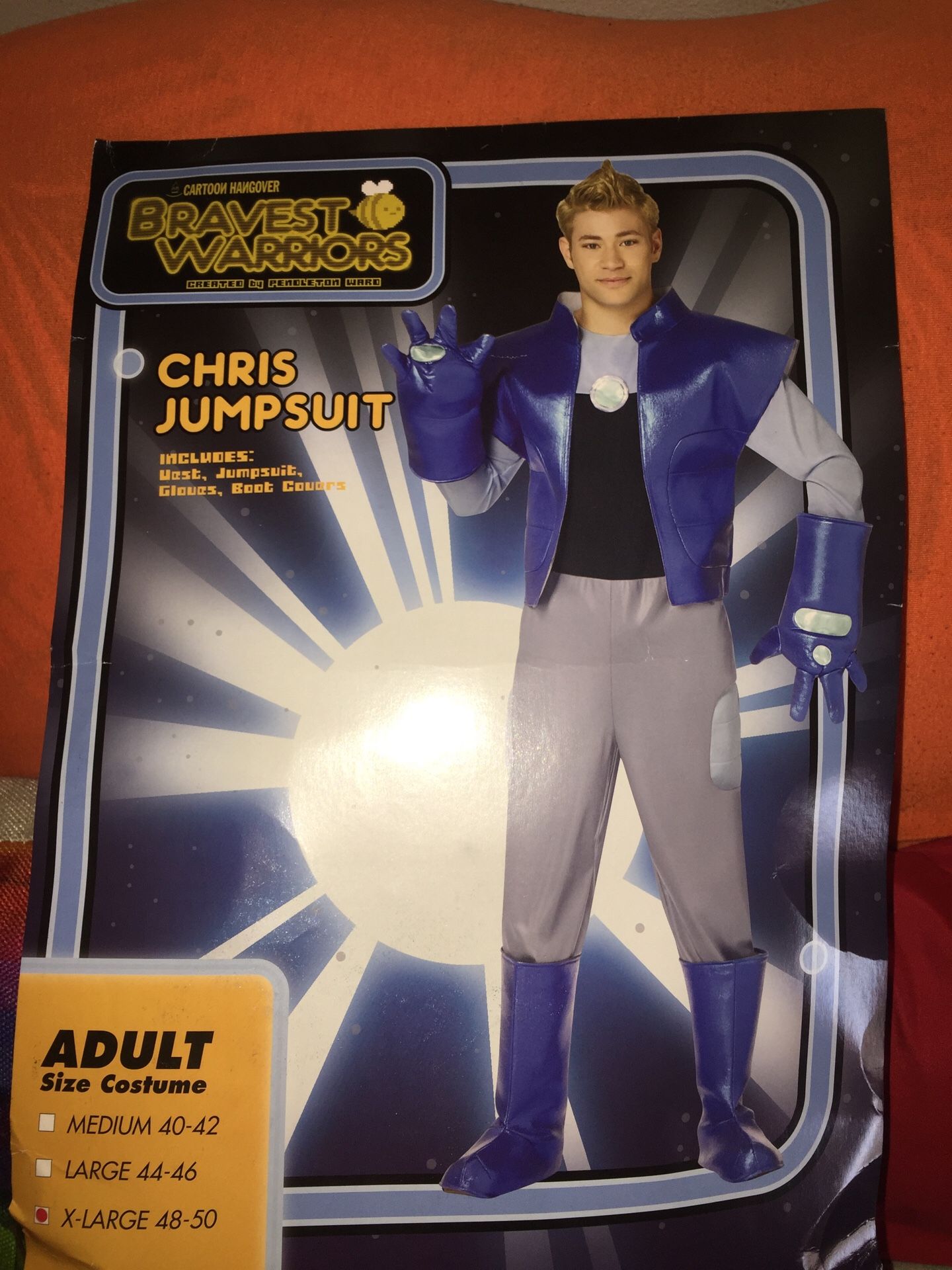 Adult Halloween costume Chris jumpsuit