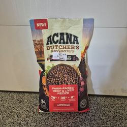 17lb Bag Acana Butcher's Favorite Beef and Liver Premium Dog Food