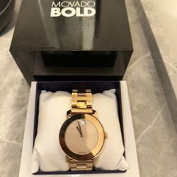 Movado Bold Watch Gold