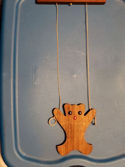 Vintage Bear Puppet Wall Hanging Toy