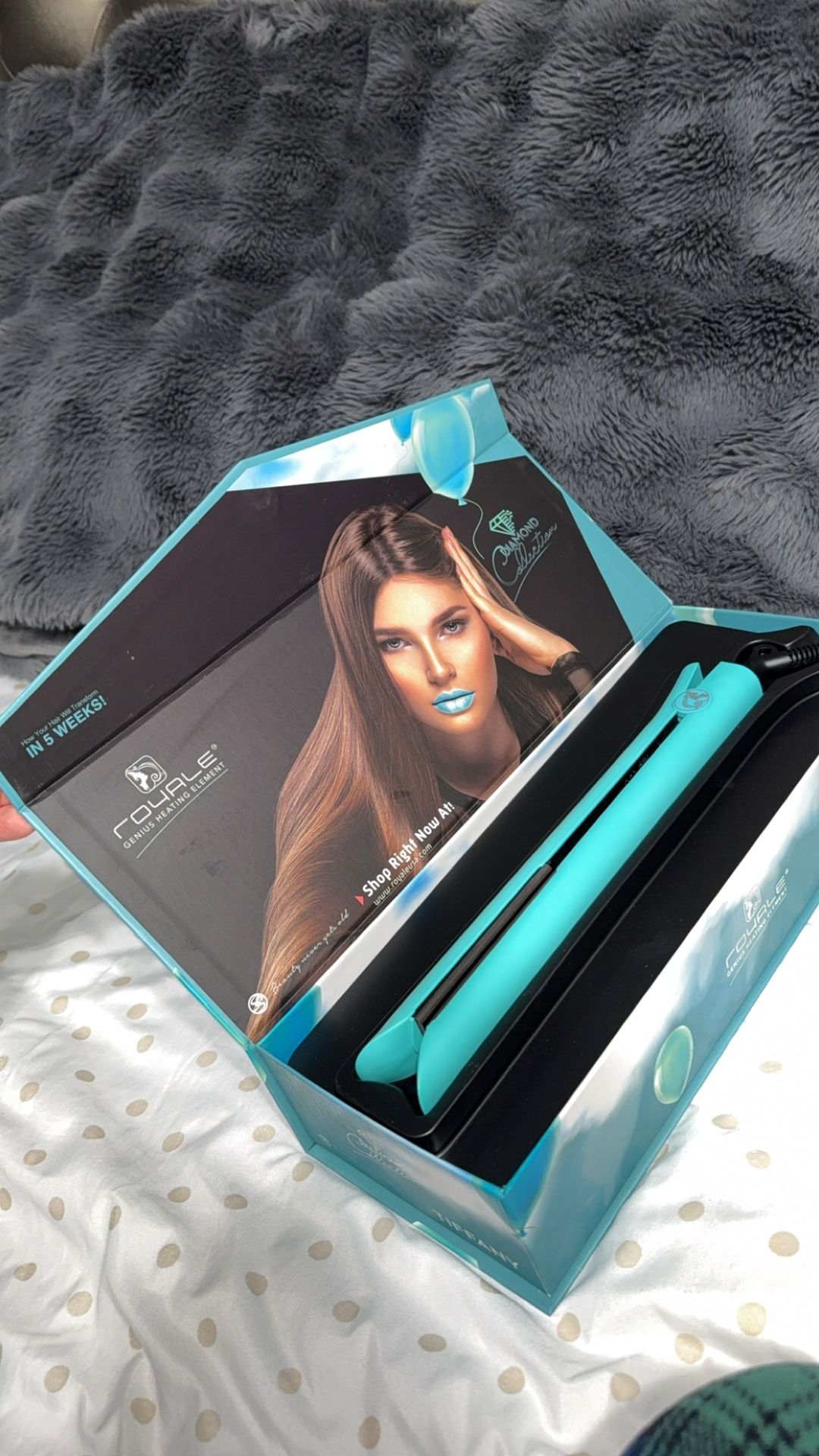 ROYALE Hair Straightener – Diamond Edition, Never Used!