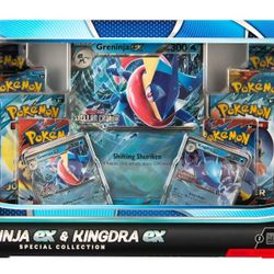 Pokemon Greninja ex and Kingdra ex Special Collection Box