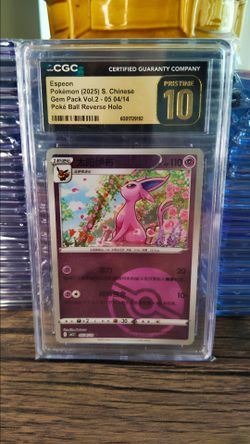 POKEMON CARD ESPEON REVERSE HOLO 2025 - CGC PRISTINE 10