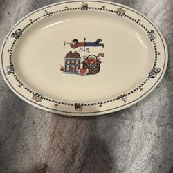 International Tableworks Susan Winget 1994 WINDY HILL 14 in Oval Serving Platter