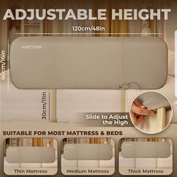 Bed Rail with Night Light - Foldable Bed Side Rails - Fits for Most Beds Full Size Bed, 48"