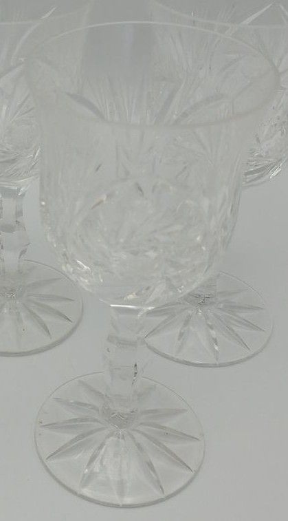 American Cut Eleanor Crystal Sherry Goblet