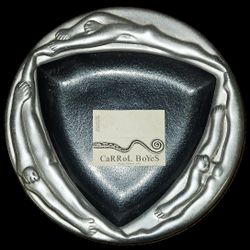 Carrol Boyes Pewter Tray Rare "Human Form" Sculptural Art (11")